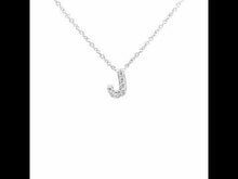 Load and play video in Gallery viewer, Letter J Pendant Necklace-9N090CLP