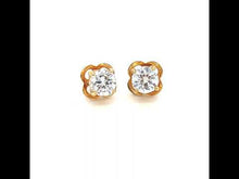 Load and play video in Gallery viewer, 2 CTW Solitaire Stud Earrings-E0180CLG