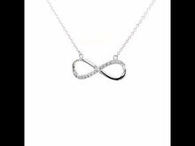 Load and play video in Gallery viewer, 0.24 CTW Infinity Necklace-N2013CLP