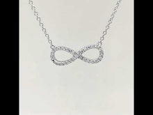 Load and play video in Gallery viewer, 0.33 CTW Infinity Necklace-N0017CLP