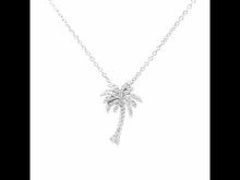 Load and play video in Gallery viewer, Tropical Palm Tree Necklace-N0160CLP