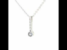 Load and play video in Gallery viewer, March Birthstone Love Pendant-BP003AQP