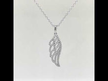 Load and play video in Gallery viewer, Angel Wing Pendant Necklace-P0173CLP