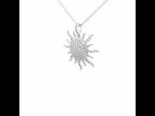 Load and play video in Gallery viewer, Sunburst Pendant Necklace-P3001CLP