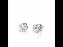 Load and play video in Gallery viewer, 5 CTW Solitaire Stud Earrings-E0105CLP
