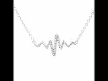 Load and play video in Gallery viewer, 0.39 CTW Heartbeat Necklace-N0060CLP
