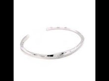 Load and play video in Gallery viewer, Open Hinged Bangle Bracelet-B0184CLP