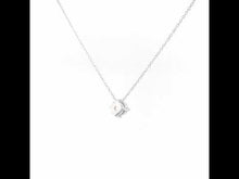 Load and play video in Gallery viewer, 0.85 CTW Solitaire Necklace-N0173CLP