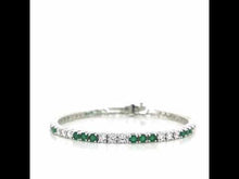 Load and play video in Gallery viewer, 6.27 CTW Alternating Tennis Bracelet-B2001CEP