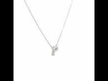 Load and play video in Gallery viewer, Letter P Pendant Necklace-9N096CLP