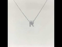 Load and play video in Gallery viewer, Letter R Pendant Necklace-9N098CLP