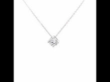 Load and play video in Gallery viewer, 1.0 CTW Solitaire Necklace-N0154CLP