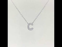 Load and play video in Gallery viewer, Letter C Pendant Necklace-9N083CLP