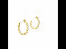 Load and play video in Gallery viewer, 16 mm x 20 mm Oval Hoop Earrings-E3026CLG