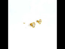 Load and play video in Gallery viewer, 1 CTW Solitaire Stud Earrings-E0581CLG