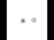 Load and play video in Gallery viewer, 3 CTW Solitaire Stud Earrings-E0561CLG