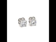 Load and play video in Gallery viewer, 4 CTW Solitaire Stud Earrings-E0110CLP