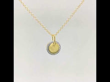 Load and play video in Gallery viewer, Round Disc Pendant Necklace-P0214CLT
