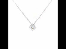 Load and play video in Gallery viewer, 1.25 CTW Solitaire Necklace-N0174CLP