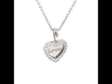 Load and play video in Gallery viewer, Love Heart Necklace-P0274CLP