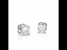 Load and play video in Gallery viewer, 4 CTW Solitaire Stud Earrings-E0116CLP