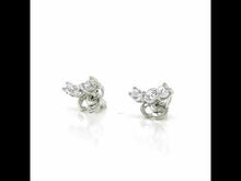 Load and play video in Gallery viewer, 3-Stone Stud Earrings-E0468CLP