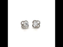 Load and play video in Gallery viewer, 1 CTW Solitaire Stud Earrings-E0107CLP
