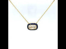 Load and play video in Gallery viewer, Vintage Inspired Halo Necklace-N0278CST
