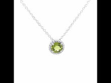 Load and play video in Gallery viewer, August Birthstone Necklace-BN001PDP