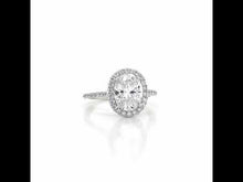 Load and play video in Gallery viewer, 2.26 CTW Halo Engagement Ring-R2013CLP