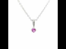 Load and play video in Gallery viewer, October Birthstone Love Pendant-BP005TMP