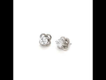 Load and play video in Gallery viewer, 1.32 CTW Solitaire Stud Earrings-6E006CLP
