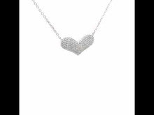 Load and play video in Gallery viewer, 1.21 CTW Heart Necklace-N0041CLP
