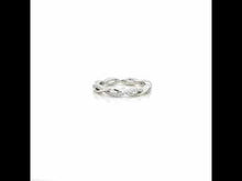 Load and play video in Gallery viewer, 0.52 CTW Twist Wedding Band-R0211CLP