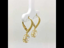 Load and play video in Gallery viewer, Halo Drop Earrings-E0193CLG