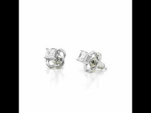 Load and play video in Gallery viewer, 1 CTW Solitaire Stud Earrings-E0113CLP