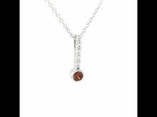 Load and play video in Gallery viewer, January Birthstone Love Pendant-BP003GNP