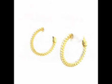 Load and play video in Gallery viewer, 20 mm Hoop Earrings-E3008CLG