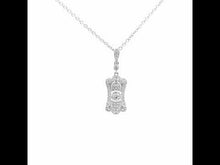 Load and play video in Gallery viewer, Art Deco Inspired Pendant Necklace-P0229CLP
