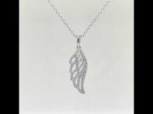 Load and play video in Gallery viewer, Angel Wing Pendant Necklace-P0173CLP

