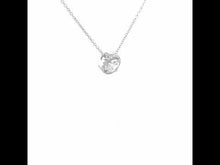 Load and play video in Gallery viewer, 0.62 CTW Round Halo Necklace-N0104CLP
