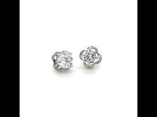 Load and play video in Gallery viewer, 2.5 CTW Solitaire Stud Earrings-E0109CLP