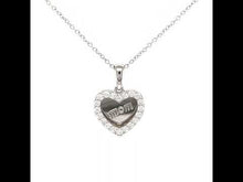 Load and play video in Gallery viewer, Mom Heart Necklace-P0269CLP