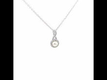 Load and play video in Gallery viewer, Cultured Freshwater Pearl Necklace-P0147CLP