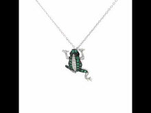 Load and play video in Gallery viewer, Whimsical Frog Necklace-N0157CET
