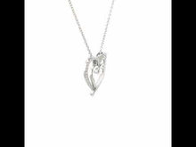 Load and play video in Gallery viewer, Double-Heart Pendant Necklace-P0150CLP