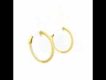 Load and play video in Gallery viewer, 25 mm Hoop Earrings-E3005CLG
