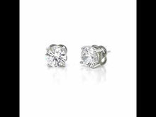 Load and play video in Gallery viewer, 5.5 CTW Solitaire Stud Earrings-E0111CLP