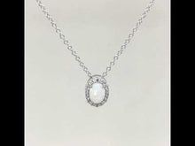 Load and play video in Gallery viewer, Classic Halo Pendant Necklace-P0204OPP
