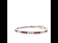 Load and play video in Gallery viewer, 6.27 CTW Alternating Tennis Bracelet-B2001CRP